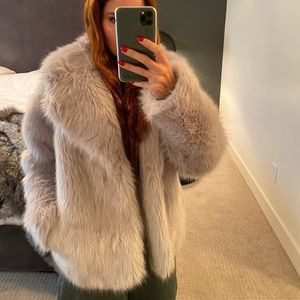 A.L.C. Faux fur jacket size XS.
